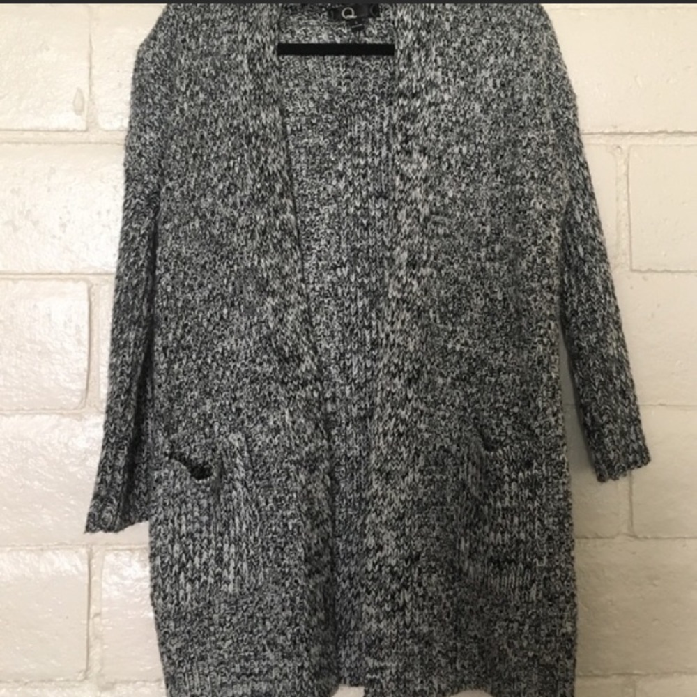 Heather gray cardigan